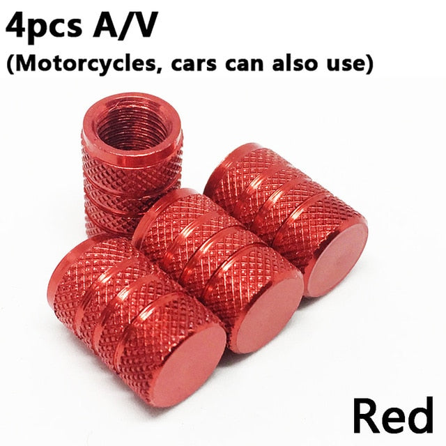 4pcs bike wheel tire covered car motorcycle truck universal tube american 4pcs red