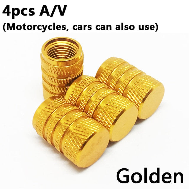 4pcs bike wheel tire covered car motorcycle truck universal tube american 4pcs golden