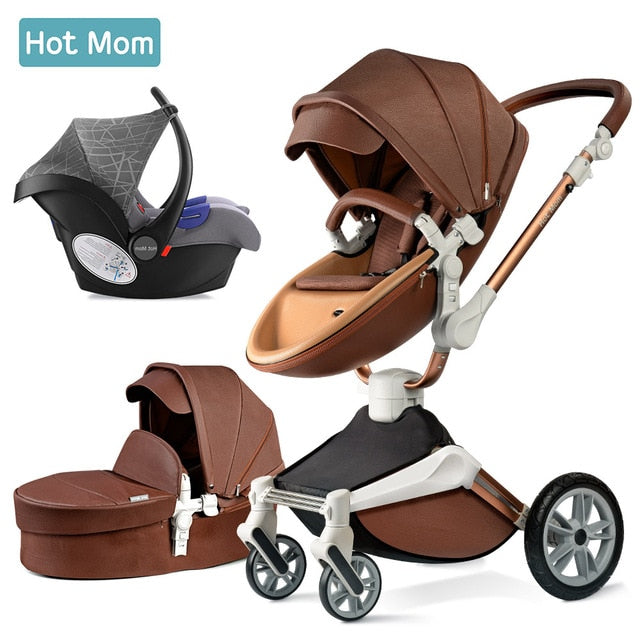 hot mom baby stroller 3 in 1 travel coffee car seat
