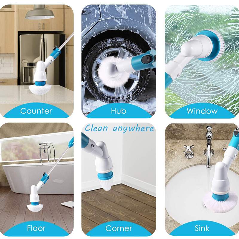 electric spin scrubber turbo scrub cleaning cordless chargeable