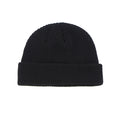 men knitted hat beanie skullcap sailor cap cuff beanie black
