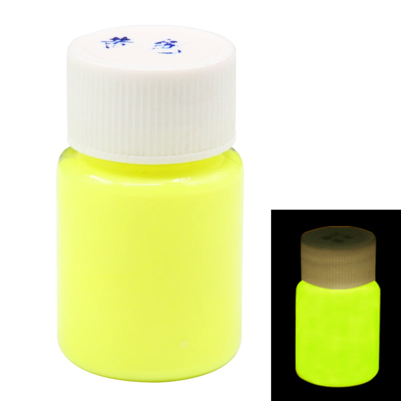 20g yellow glow in the dark paint fluorescent paint for party nail