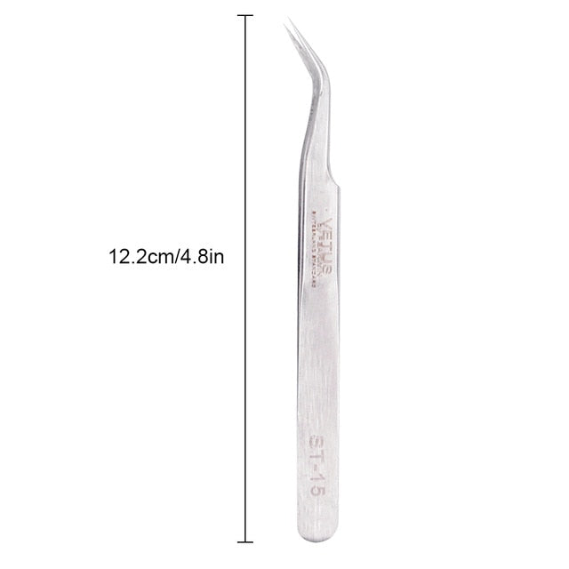 vetus eyelash extension tweezers volume lashes stainless steel tweezer st15