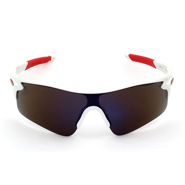 cycling glasses uv400 unisex windproof goggles bicycle/motorcycle 4 red white blue