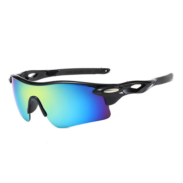 cycling glasses uv400 unisex windproof goggles bicycle/motorcycle 16 black gold