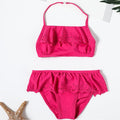 children's swimwear two piece flamingo swimsuit for girls
