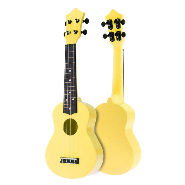21 inch colorful acoustic ukulele uke guitar 4 strings yellow / 21 inches