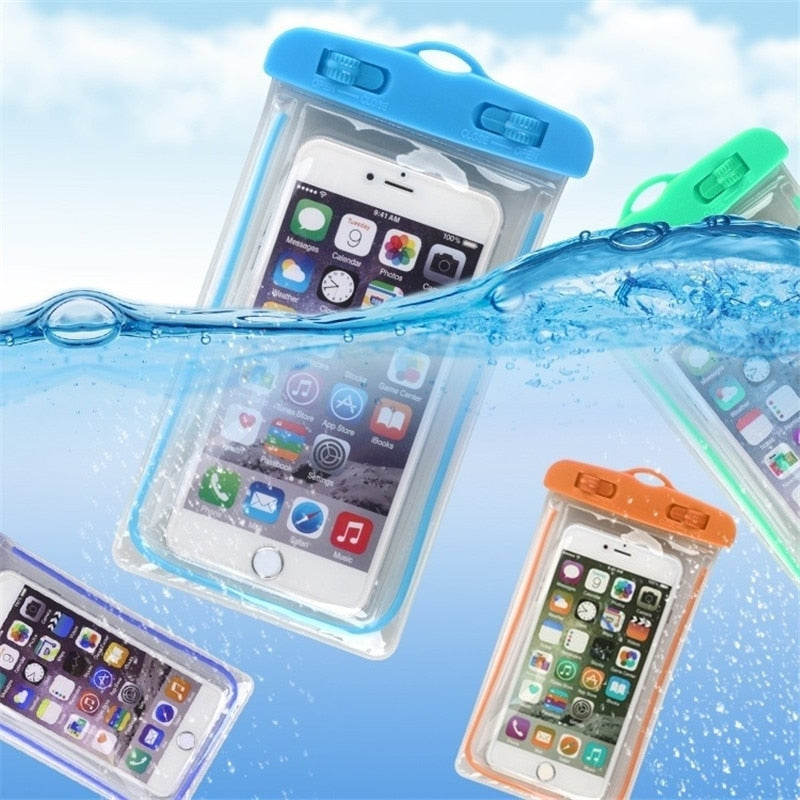 summer luminous waterproof pouch swimming gadget beach dry bag