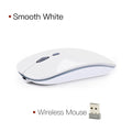 wireless mouse computer bluetooth mouse silent pc mause rechargeable 2.4g smooth white