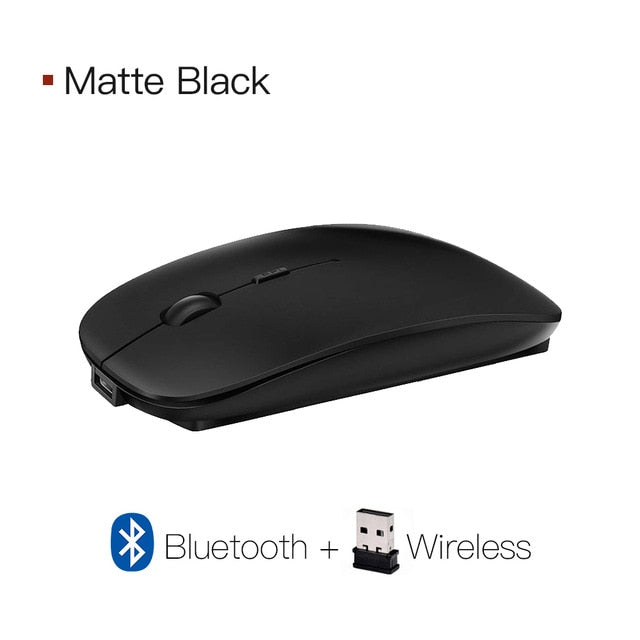 wireless mouse computer bluetooth mouse silent pc mause rechargeable bluetooth 4.0 black