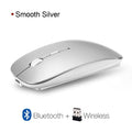 wireless mouse computer bluetooth mouse silent pc mause rechargeable bluetooth 4.0 sliver