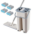 magic cleaning mops free hand spin cleaning mop with bucket 8pcs mop cloth
