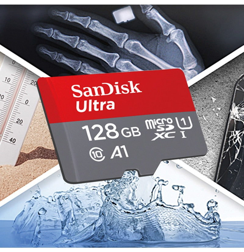 100% original sandisk micro sd card class10 tf card 16gb 32gb 64gb 128gb 128gb
