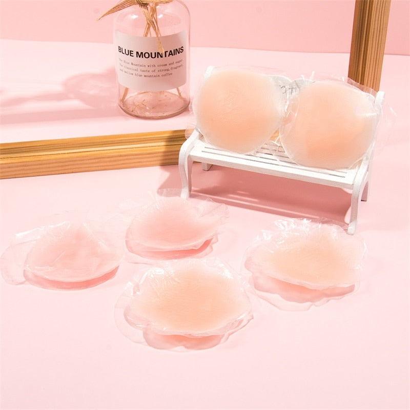 reusable women breast petals lift nipple cover invisible adhesive