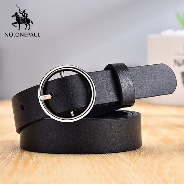 designer's famous brand leatherhigh quality belt yq01 black  silver / 105cm