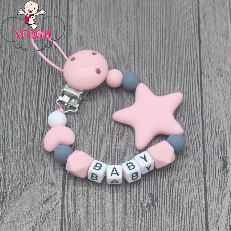 xcqgh personalized name handmade pacifier clips holder chain