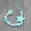 xcqgh personalized name handmade pacifier clips holder chain green