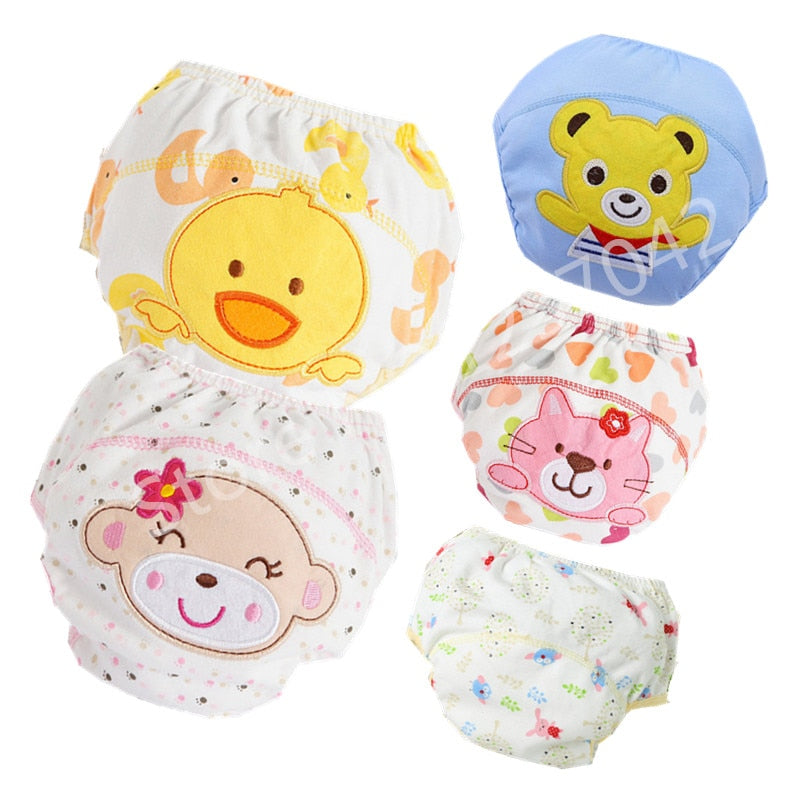 baby cotton training pants panties baby diapers reusable cloth diaper