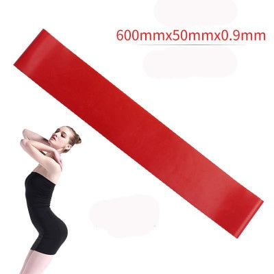 yoga resistance rubber bands indoor outdoor fitness equipment red