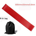 yoga resistance rubber bands indoor outdoor fitness equipment red with bag