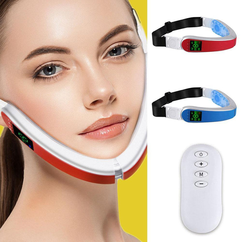 facial massager electric vibration led photon therapy face machine