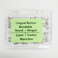 orthodontic teaching model with buccal tubes/orthodontic practice teeth model buttons80pcs