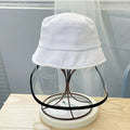 children anti-fog bucket hats unisex outdoor travel dustproof white / kids