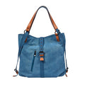 canvas tote bag women handbags female designer large capacity blue / 30x35x11cm