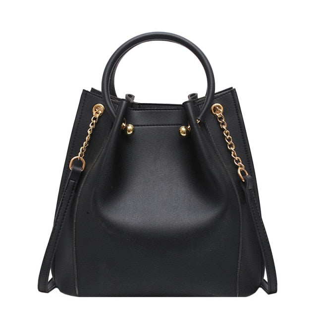 women handbag leather small women shoulder bags black