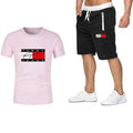 tommy hilfiger men's sport t-shirt, trousers and jogging suit.