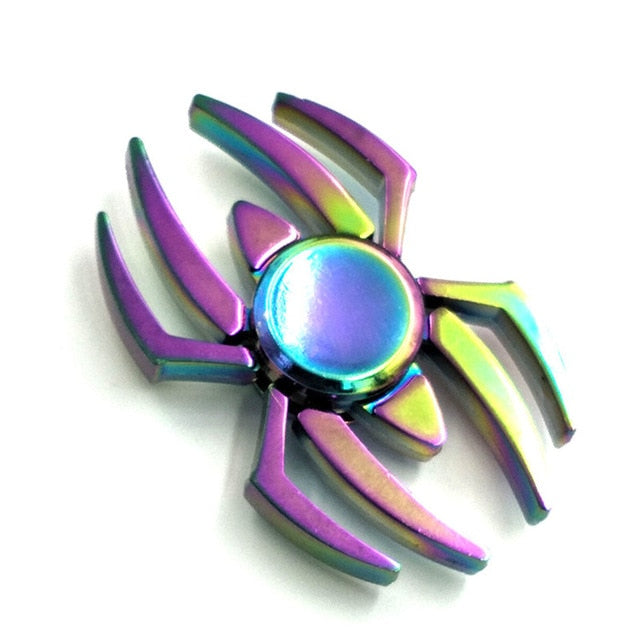 hand spinner edc fidget spinner metal rainbow spiner multicolor