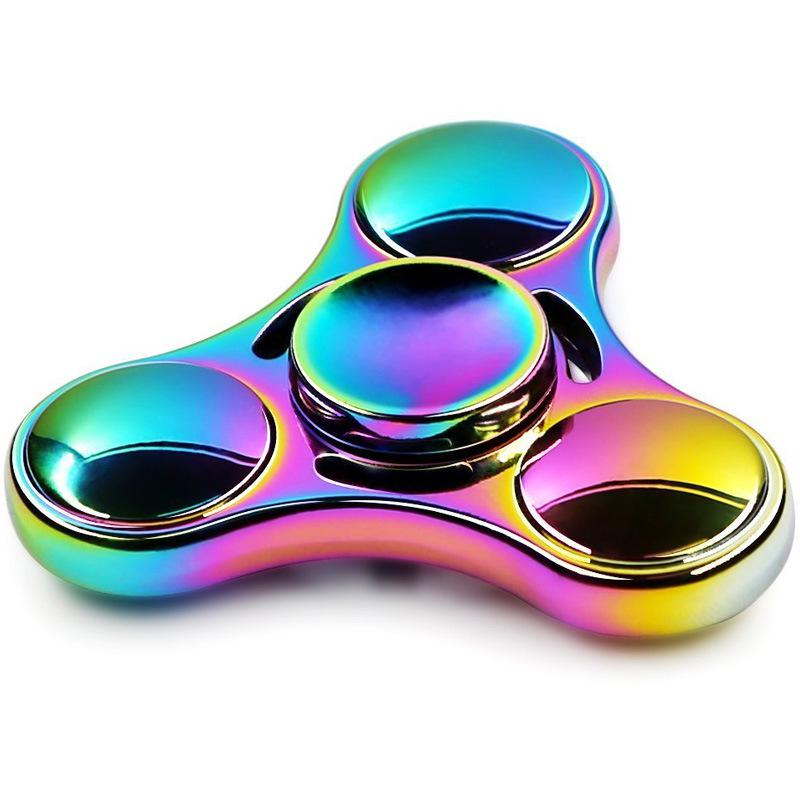 hot colorful rainbow fidget hand spinner