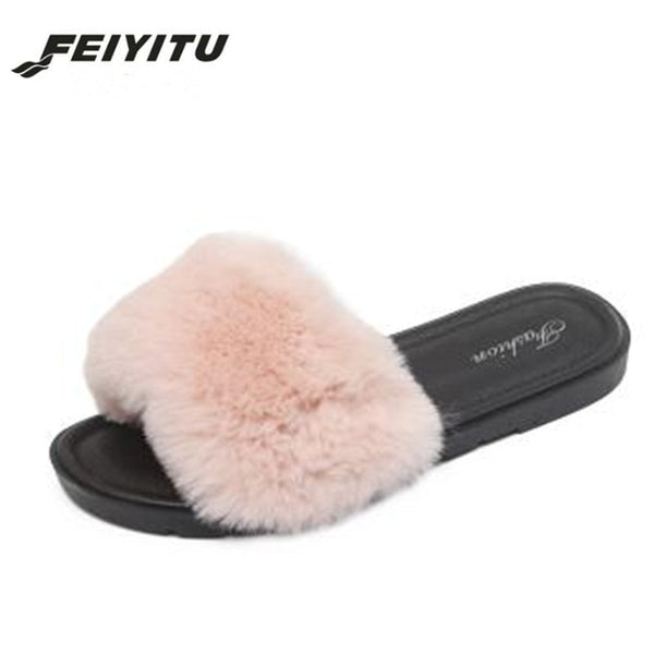 women fluffy rihanna slides fenty shoe