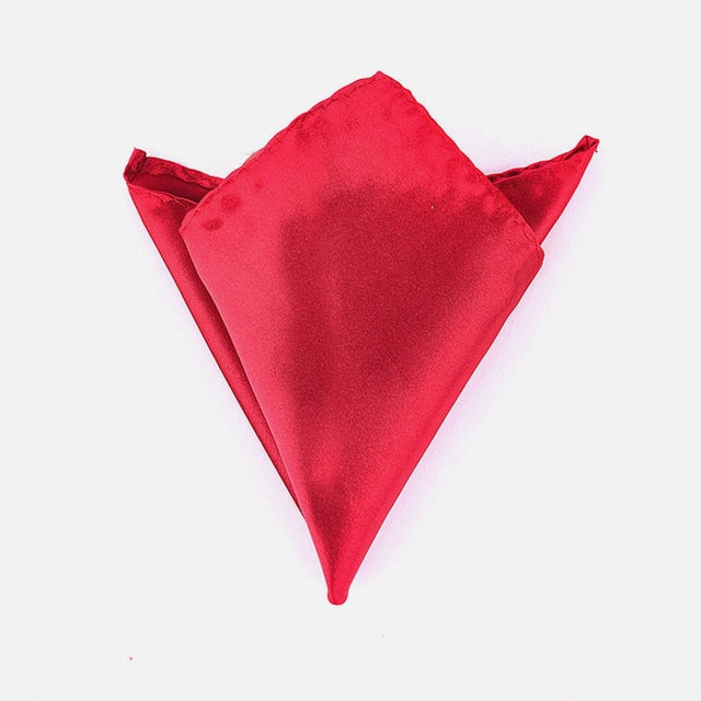 luxury 36 colors hanky men's handkerchief solid color white black red pocket square 22cm wedding business party chest towel 09