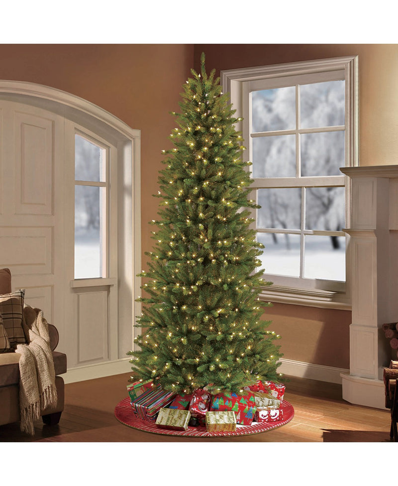 from 6.5ft to 10ft pre-lit franklin fir artificial christmas tree with 750 clear lights 10