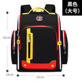 school bags for boys, girls grade 1-3-6 kids book bag orthopedic large black